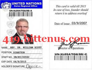 William Scott ID Card